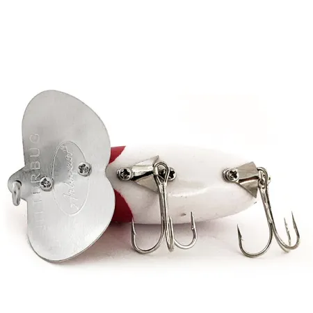 Fred Arbogast Jitterbug Leurre Surface, Rouge/Blanc, 10g, Métal, #12931