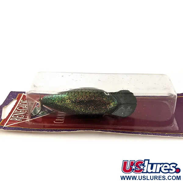 Renegade Crank Shad Poisson Nageur, Vert Foncé Or, 11g, Bruiteur, #12933