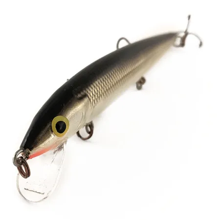 Rapala Husky Jerk 12 Suspending, Argent/Noir, 13g, Bruiteur, #12946