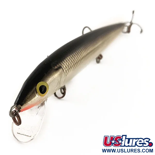 Rapala Husky Jerk 12 Suspending, Argent/Noir, 13g, Bruiteur, #12946
