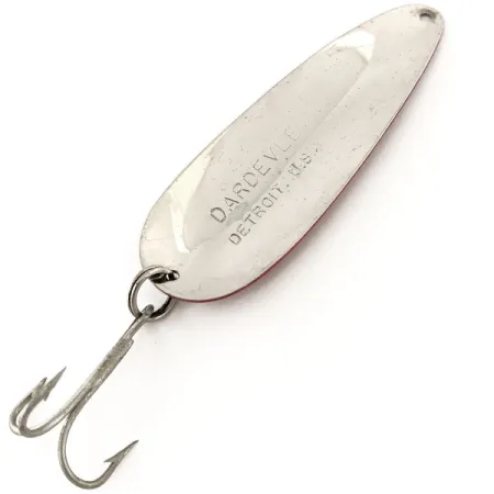 Eppinger Dardevle Cuillère, Rouge / Blanc / Nickel, 28g, Vintage, #12981