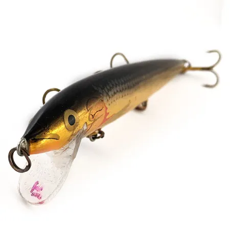 Leurre Rapala Husky Floating 13, Or, 9g, Bois de Balsa, #12999