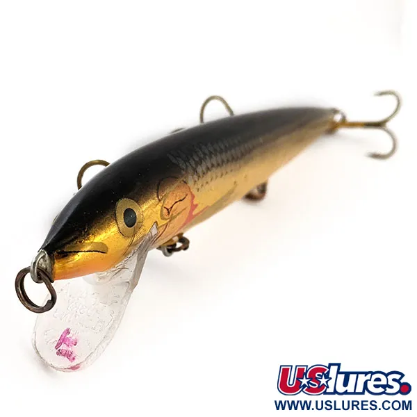 Leurre Rapala Husky Floating 13, Or, 9g, Bois de Balsa, #12999