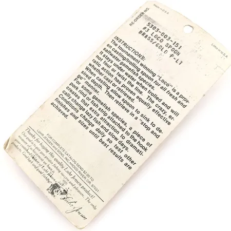 Luhr Jensen Loco 3 Ondulante, Or, 17g, Martelé, #13000