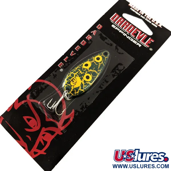 Eppinger Dardevle Spinnie Cuillère, Frog, 9g, dos cuivre, #24480