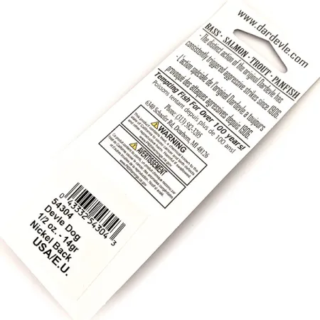 Eppinger Dardevle Devle Dog Glow Cuiller, Rouge-Orange, 14g, Glow, #13013