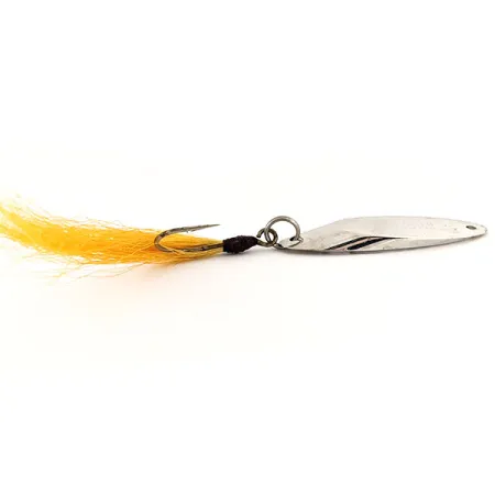 Cuillère Acme Kastmaster, Nickel, 21g, Bucktail Jaune, #13039