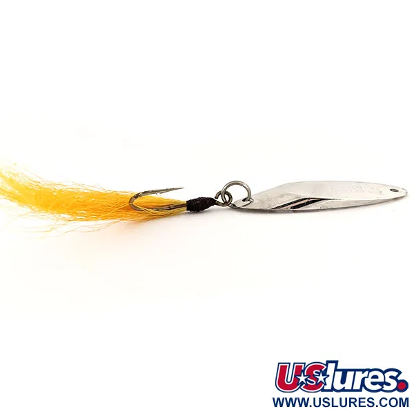 Cuillère Acme Kastmaster, Nickel, 21g, Bucktail Jaune, #13039