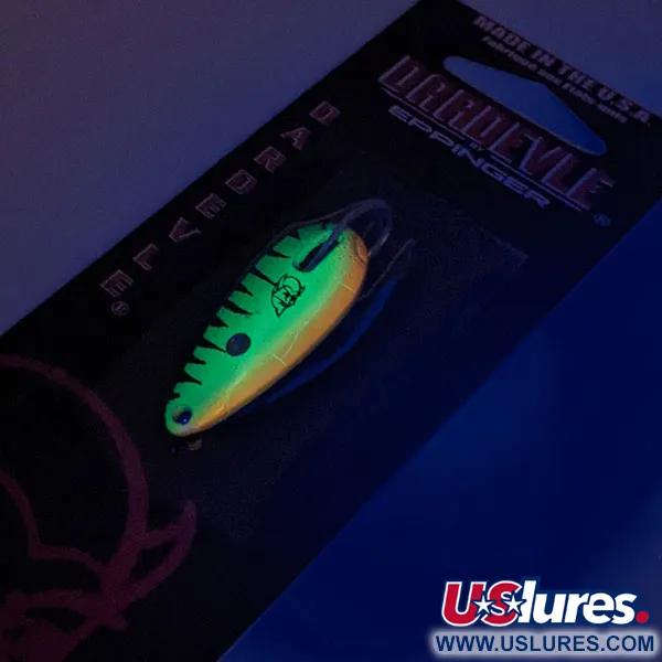 Eppinger Weedless Dardevle Midget UV, Fire Tiger/Laiton, 6g, #13052