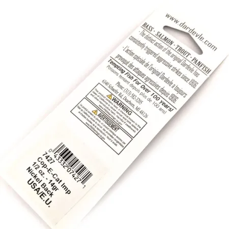 Eppinger Dardevle Cop-E-Cat 7400 Cuiller, Orange/Rouge, 14g, #13056