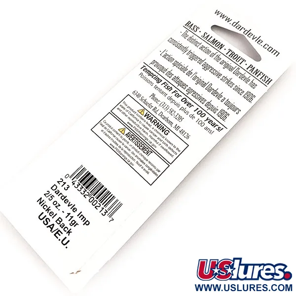 Eppinger Dardevle Imp Cuillère, Frog, 11g, Nickel Back, #24484