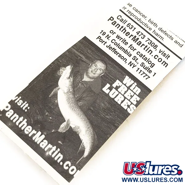 Panther Martin 2 Cuiller, Argent, 2,5g, Points Rouges, #13062