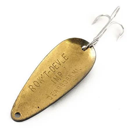 Dardevle Rok't Imp Cuiller, Noir/Blanc/Laiton, 21g, Laiton, #13066