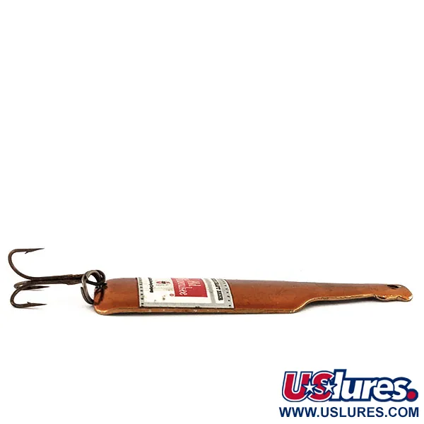 Old Milwakee Cuiller, Cuivre, 11g, Forme Bouteille, #13068