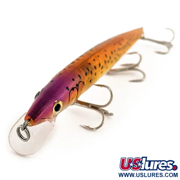 Rapala Husky Jerk HJ 14 Jerkbait, Orange/Violet, 18g, Suspending, #13074
