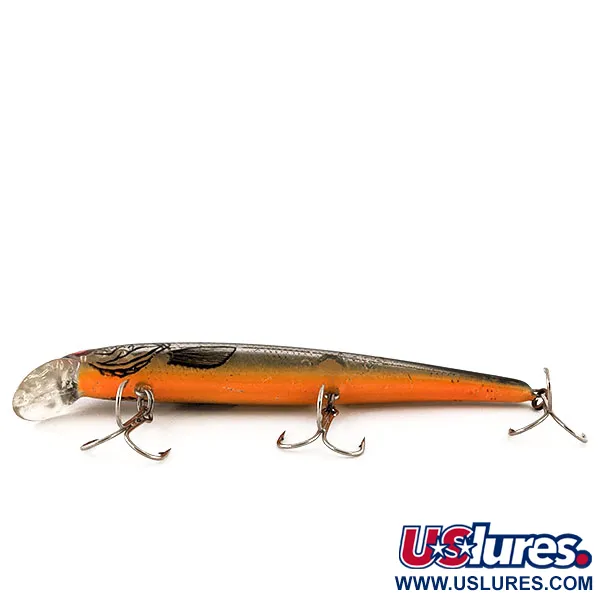 Bomber Long A15A Suspending, Or, 14g, Chambre à billes, #13075