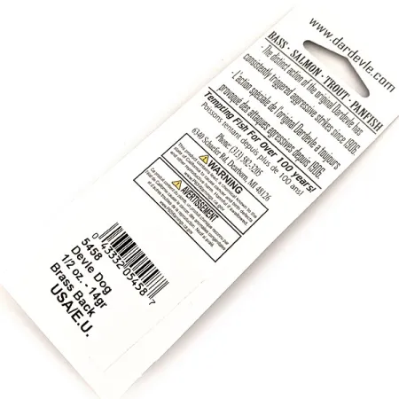 Cuillère Eppinger Dardevle Devle Dog UV, Fire Tiger, 14g, UV, #13092