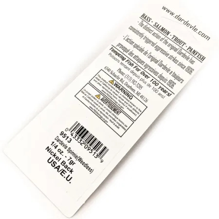 Eppinger Dardevle Spinnie Weedless, 9g, coloris Frog, Cuillère anti-herbe #23974