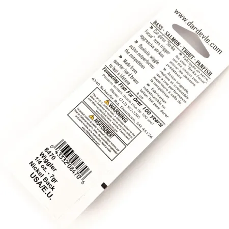 Eppinger Red Eye Wiggler UV Cuillère, Electric Lime/Nickel, 7g, #13097