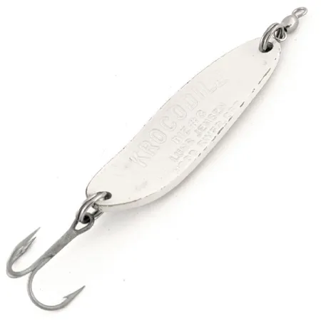 Luhr Jensen Krocodile Die #3 Glow Cuillère, Blanc/Vert, 14g, #13110