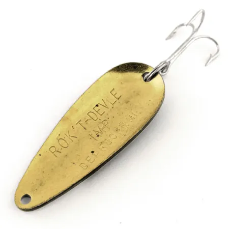 Dardevle Rok't Imp Cuillère, Noir/Blanc/Laiton, 21g, Vintage, #13136