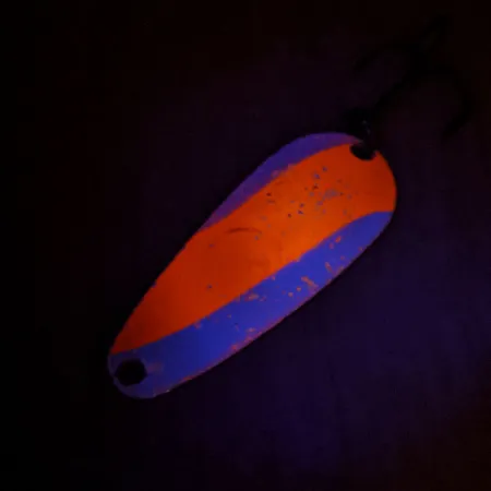 Nebco Tor-P-Do 2 UV Cuillère, Rouge/Blanc, 14g, UV Glow, #13144