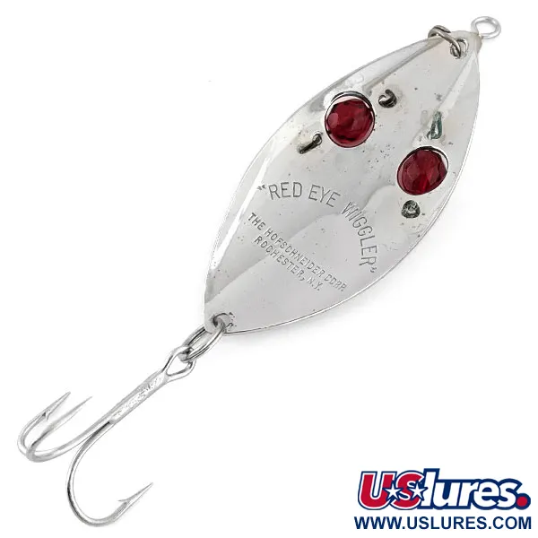 Hofschneider Red Eye Wiggler Cuillère, Nickel / Rouge, 25g, #13153
