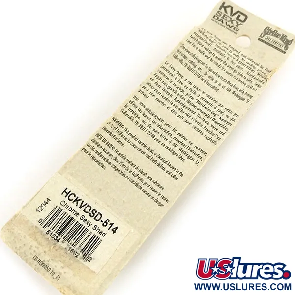 Strike King KVD Sexy Dawg Walker, Sexy Shad, 21g, Bruitage, #13185