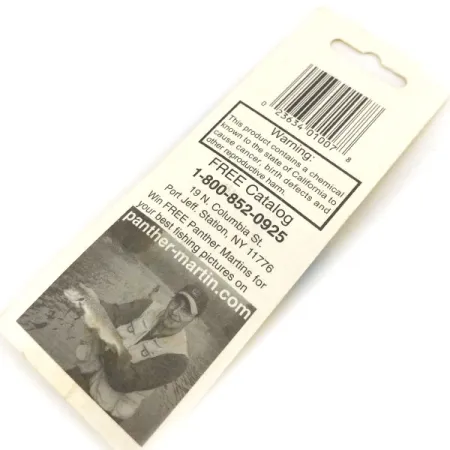 Panther Martin 2a Cuiller, Jaune/Rouge, 1,77g, Palette Argent, #13190