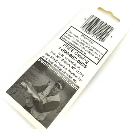 Panther Martin 2 Cuillère, Argent, 2,5g, palette argentée, #13193