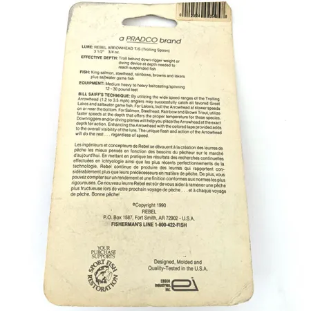 Rebel Arrowhead Cuillère de traîne, Noir, 17 g, #24482