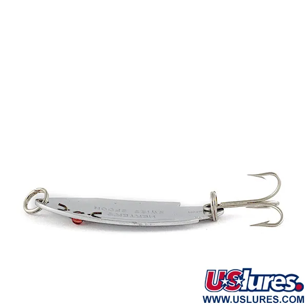 Herter's Swiss Spoon, 7g, Nickel/Yeux rouges, Cuillère vintage #22132