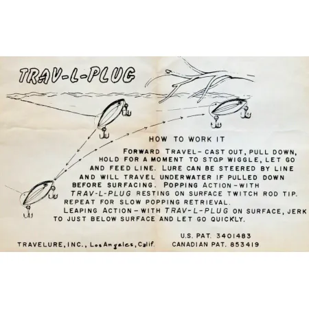 TraveLure Trav-L-Plug, 21g vert, leurre de collection #21521