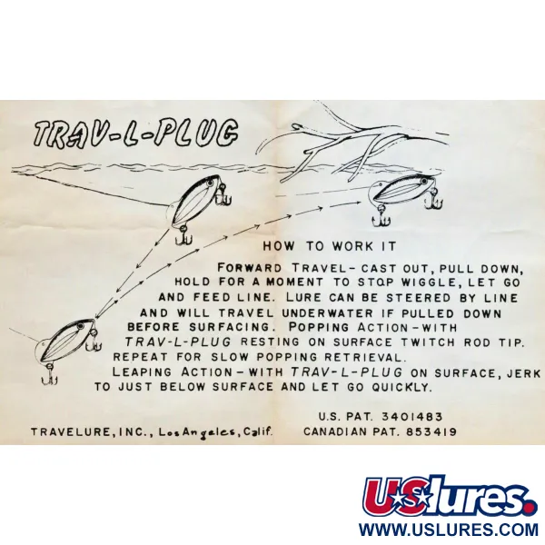 TraveLure Trav-L-Plug, 21g vert, leurre de collection #21521