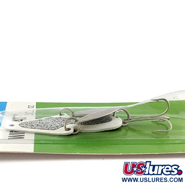 Eppinger Wingbat, blanc et paillettes argentées, 14 g, cuillère #22723