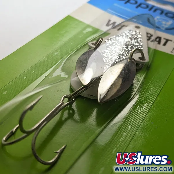 Eppinger Wingbat, blanc et paillettes argentées, 14 g, cuillère #22723