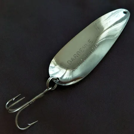 Eppinger Dardevle, 28g nickel, cuillère ondulante #20946