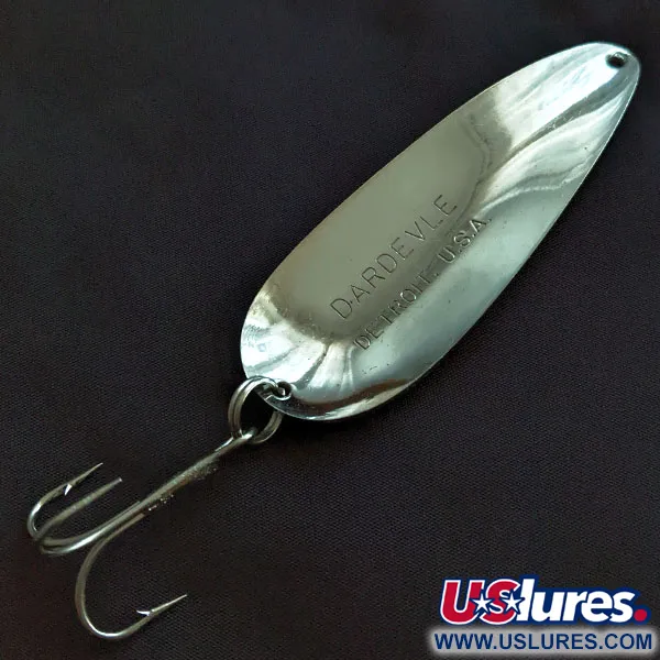 Eppinger Dardevle, 28g nickel, cuillère ondulante #20946