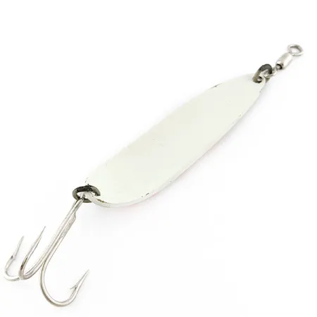 Luhr Jensen Krocodile #5, 28g Blanc/Orange UV, Cuillère ondulante #21107