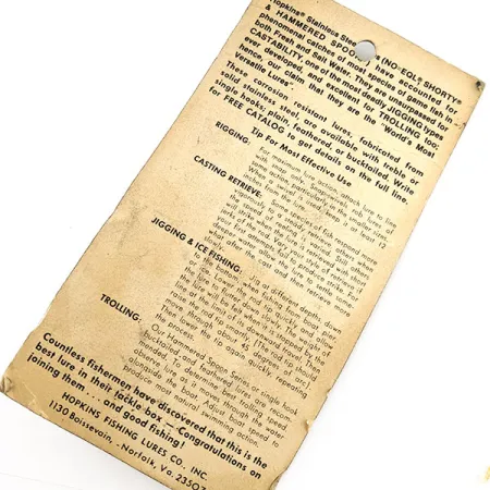 Hopkins No=Eql 4, nickel, 65g, cuillère à dandinette #21155