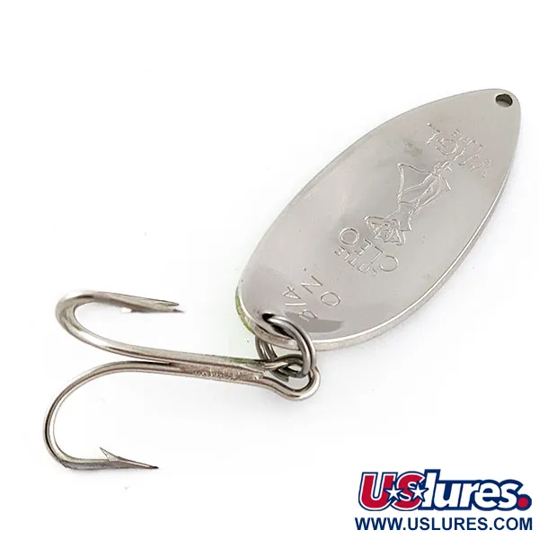 Seneca Little Cleo (Hula Girl), 21g, nickel/vert UV, cuillère ondulante #21254