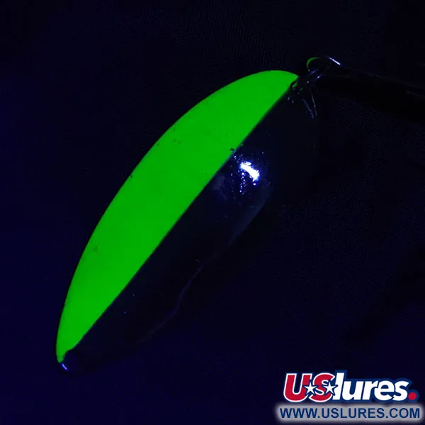 Seneca Little Cleo (Hula Girl), 21g, nickel/vert UV, cuillère ondulante #21254