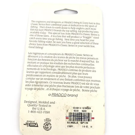 Bomber The Classics Bushwacker, nickel/jaune 4g, Spinnerbait #21283