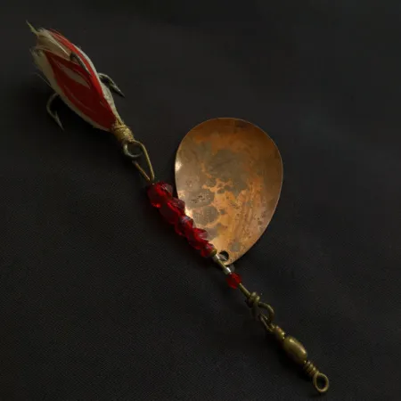 Pflueger Bear Valley, 14g, Laiton/Cuivre/Rouge, Cuiller Tournante #21307