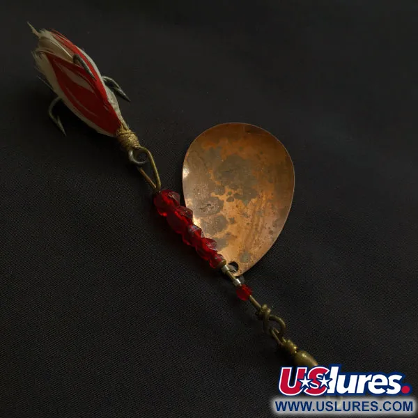 Pflueger Bear Valley, 14g, Laiton/Cuivre/Rouge, Cuiller Tournante #21307