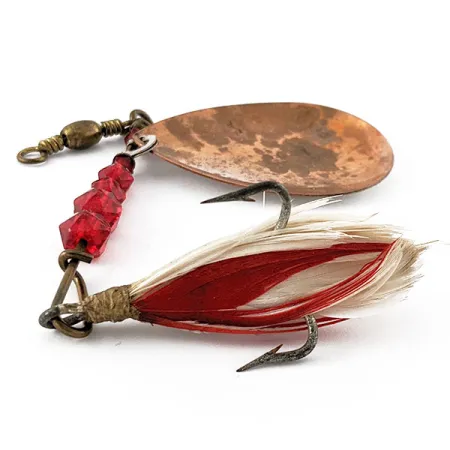 Pflueger Bear Valley, 14g, Laiton/Cuivre/Rouge, Cuiller Tournante #21307