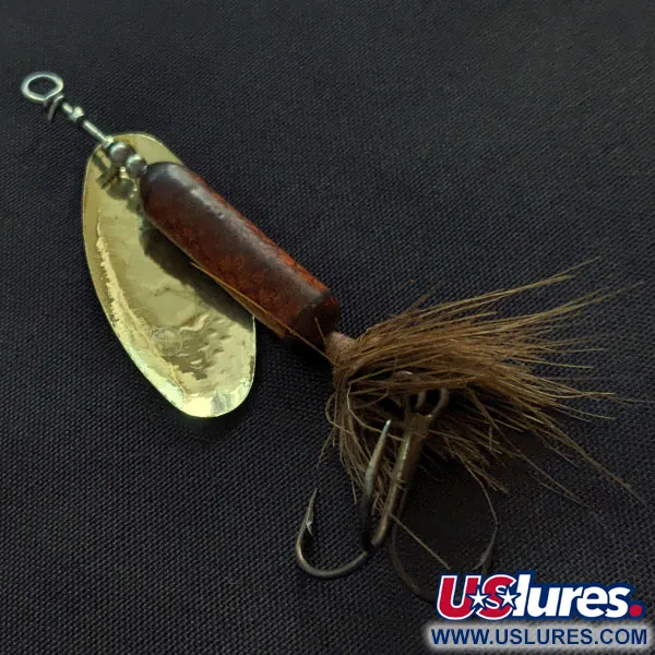 Yakima Bait Worden’s Original Rooster Tail 4, 8g or/bordeaux, cuillère tournante #21383