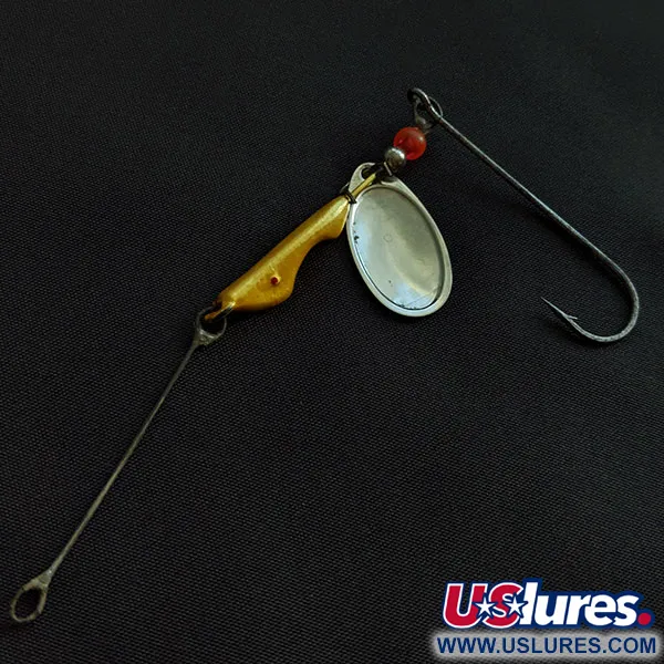 Erie Dearie Walleye Killer, 7g, nickel/jaune, Spinner lesté sur l'avant #21385