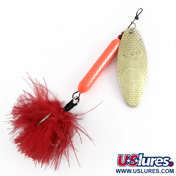 Yakima Bait Worden’s Original Rooster Tail, 14g Gold/Hot Pink, Cuiller Tournante #21427