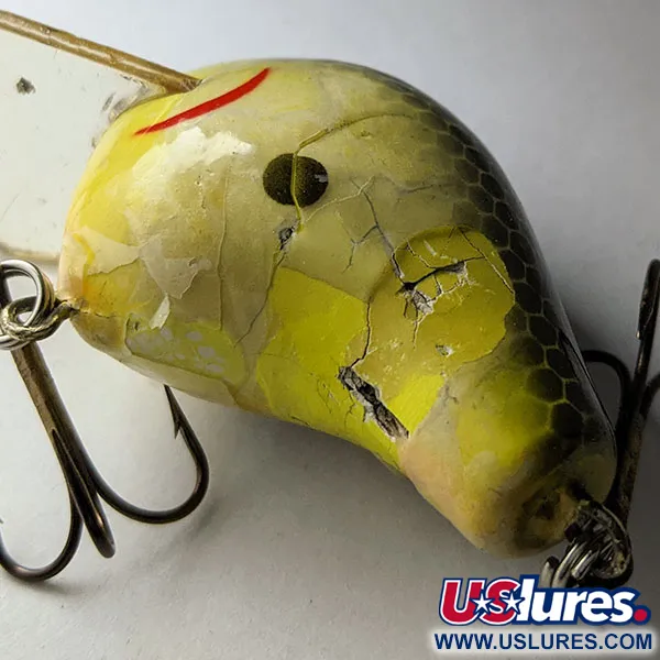 Bagley Balsa B, 11,5 g, Jaune et Olive, Crankbait #21460